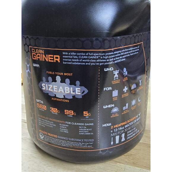 Rival Nutrition Clean Gainer High Protein - Cookies & Cream 5Lbs Exp 09/30/2026 - Picture 4 of 6